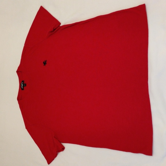 Express Red T-shirt with embroidered logo - Picture 1 of 7